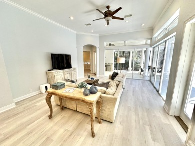 Located on a private end lot and shielded by greenery, this on Sandestin Golf and Beach Resort - Raven in Florida - for sale on GolfHomes.com, golf home, golf lot