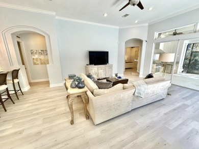 Located on a private end lot and shielded by greenery, this on Sandestin Golf and Beach Resort - Raven in Florida - for sale on GolfHomes.com, golf home, golf lot