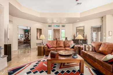 Exquisite Territorial home situated on the 13th hole of the on Tonto Verde Golf Club in Arizona - for sale on GolfHomes.com, golf home, golf lot