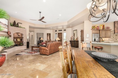 Exquisite Territorial home situated on the 13th hole of the on Tonto Verde Golf Club in Arizona - for sale on GolfHomes.com, golf home, golf lot