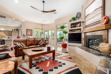 Exquisite Territorial home situated on the 13th hole of the on Tonto Verde Golf Club in Arizona - for sale on GolfHomes.com, golf home, golf lot