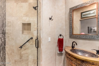 Exquisite Territorial home situated on the 13th hole of the on Tonto Verde Golf Club in Arizona - for sale on GolfHomes.com, golf home, golf lot