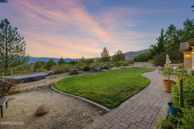 The views of the valley and mountains from the backyard of this on Somersett Country Club - Canyon Nine in Nevada - for sale on GolfHomes.com, golf home, golf lot