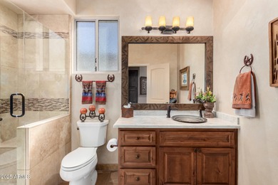 Exquisite Territorial home situated on the 13th hole of the on Tonto Verde Golf Club in Arizona - for sale on GolfHomes.com, golf home, golf lot