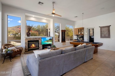 Nestled on a spacious 1-acre private corner lot, this home on Sanctuary Golf Course At WestWorld in Arizona - for sale on GolfHomes.com, golf home, golf lot