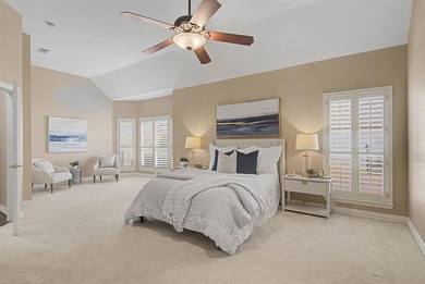 Welcome home! This spacious Sonoma floor plan is nestled along a on Wildhorse Golf Club of Robson Ranch in Texas - for sale on GolfHomes.com, golf home, golf lot