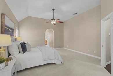 Welcome home! This spacious Sonoma floor plan is nestled along a on Wildhorse Golf Club of Robson Ranch in Texas - for sale on GolfHomes.com, golf home, golf lot