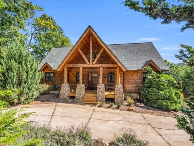 Classic log cabin, conveniently located behind the gates of on Rumbling Bald Resort on Lake Lure in North Carolina - for sale on GolfHomes.com, golf home, golf lot