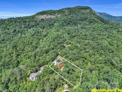 Classic log cabin, conveniently located behind the gates of on Rumbling Bald Resort on Lake Lure in North Carolina - for sale on GolfHomes.com, golf home, golf lot