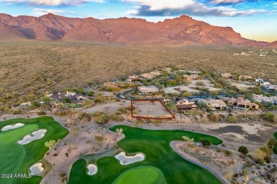 One of the top two lots in the entire community, 70 mile views on Superstition Mountain Club - Prospector in Arizona - for sale on GolfHomes.com, golf home, golf lot