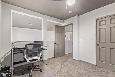 Nestled in the desirable Villages of Queen Creek, this home on Las Colinas Golf Club in Arizona - for sale on GolfHomes.com, golf home, golf lot