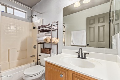 Nestled in the desirable Villages of Queen Creek, this home on Las Colinas Golf Club in Arizona - for sale on GolfHomes.com, golf home, golf lot