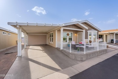 Charming furnished 2 bedroom, 2 bath, plus bonus room home with on Viewpoint Golf Resort in Arizona - for sale on GolfHomes.com, golf home, golf lot