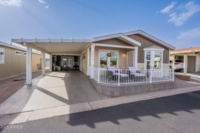 Charming furnished 2 bedroom, 2 bath, plus bonus room home with on Viewpoint Golf Resort in Arizona - for sale on GolfHomes.com, golf home, golf lot
