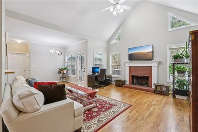 Nestled on a rare, just-under-an-acre lot at the end of a quiet on Collins Hill Golf Club in Georgia - for sale on GolfHomes.com, golf home, golf lot