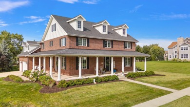 This stunning Colonial Revival home with Georgian influence on Sand Creek Golf and Country Club  in Indiana - for sale on GolfHomes.com, golf home, golf lot