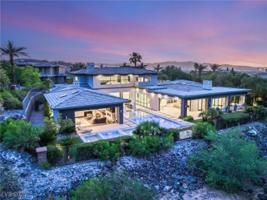 Tucked behind the gates of MacDonald Highlands, this exquisite on Dragon Ridge Country Club in Nevada - for sale on GolfHomes.com, golf home, golf lot