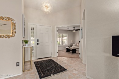 Imagine having your morning coffee  on your covered patio on Tuscany Falls At Pebble Creek in Arizona - for sale on GolfHomes.com, golf home, golf lot