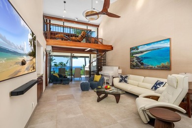 Enjoy sweeping ocean and sunset views from this beautifully on Kona Country Club Golf Course in Hawaii - for sale on GolfHomes.com, golf home, golf lot