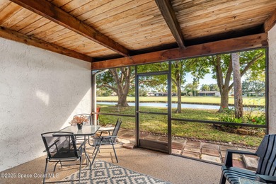 Spectacular lake, golf course, and tree-lined views! A welcoming on Suntree Country Club in Florida - for sale on GolfHomes.com, golf home, golf lot