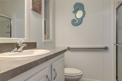 Built in 2021, this beautiful and spacious 2-bedroom, 2-bath on Barefoot Bay Golf Course in Florida - for sale on GolfHomes.com, golf home, golf lot