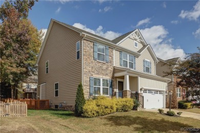 Exuding style and charm, this Craftsman style two-story home is on The Brookwoods Golf Club in Virginia - for sale on GolfHomes.com, golf home, golf lot