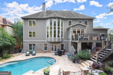 Exquisite Executive Brick Home with Backyard Oasis in Apalachee on Trophy Club of Apalachee in Georgia - for sale on GolfHomes.com, golf home, golf lot