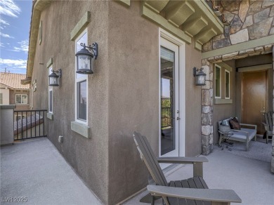 Distinguished 3-story brownstone-style townhome on a premium on Reflection Bay Golf Club in Nevada - for sale on GolfHomes.com, golf home, golf lot