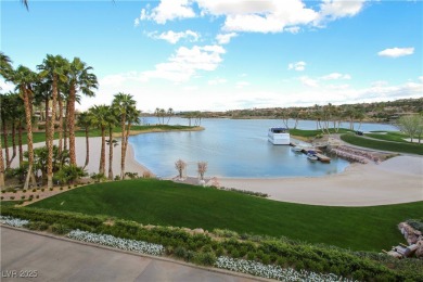 Distinguished 3-story brownstone-style townhome on a premium on Reflection Bay Golf Club in Nevada - for sale on GolfHomes.com, golf home, golf lot