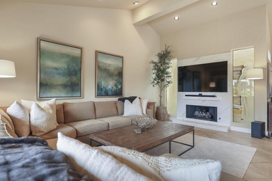 Wow! This reimagined Laredo plan has been opened into a stylish on The Lakes Country Club in California - for sale on GolfHomes.com, golf home, golf lot