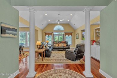 Welcome home! This 3-bedroom, 2.5-bath house sits under a canopy on The Carolina Club in North Carolina - for sale on GolfHomes.com, golf home, golf lot