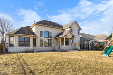 Welcome to this elegant two-story, 4 bed, 5 bath home in the on Coyote Crossing Golf Course in Indiana - for sale on GolfHomes.com, golf home, golf lot