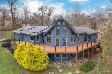 Perched above Hidden Valley Lake, this stunning 3bd,3ba A-Frame on Hidden Valley Golf Club in Indiana - for sale on GolfHomes.com, golf home, golf lot