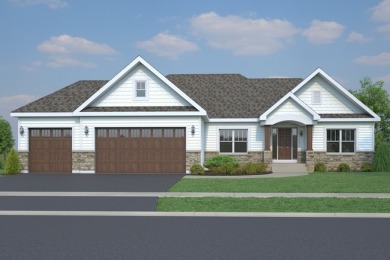 Quality construction by McCue Builders.  RANCH TO BE BUILT on Whitetail Ridge Golf Course in Illinois - for sale on GolfHomes.com, golf home, golf lot