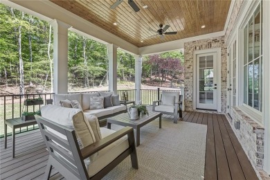 Recently completed, this residence quietly impresses with an on The Governors Towne Club in Georgia - for sale on GolfHomes.com, golf home, golf lot