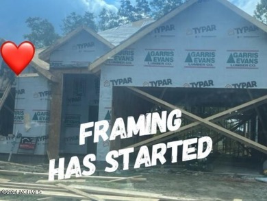 Framing started and almost completed! Stunning Energy Efficient on Ayden Golf and Country Club in North Carolina - for sale on GolfHomes.com, golf home, golf lot