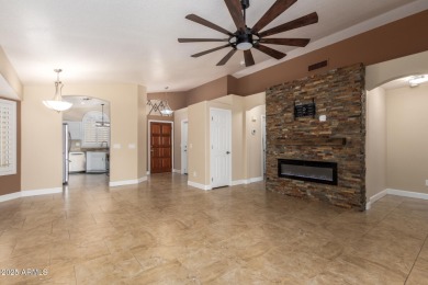 LOW ELECTRIC BILLS with Owned SOLAR + PRIVATE SALTWATER POOL! on Coyote Lakes Golf Club in Arizona - for sale on GolfHomes.com, golf home, golf lot
