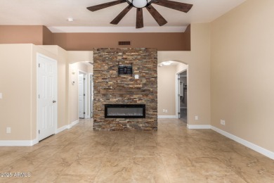 LOW ELECTRIC BILLS with Owned SOLAR + PRIVATE SALTWATER POOL! on Coyote Lakes Golf Club in Arizona - for sale on GolfHomes.com, golf home, golf lot