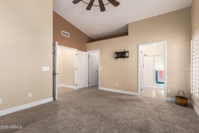 LOW ELECTRIC BILLS with Owned SOLAR + PRIVATE SALTWATER POOL! on Coyote Lakes Golf Club in Arizona - for sale on GolfHomes.com, golf home, golf lot