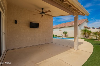 LOW ELECTRIC BILLS with Owned SOLAR + PRIVATE SALTWATER POOL! on Coyote Lakes Golf Club in Arizona - for sale on GolfHomes.com, golf home, golf lot