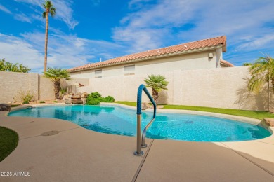 LOW ELECTRIC BILLS with Owned SOLAR + PRIVATE SALTWATER POOL! on Coyote Lakes Golf Club in Arizona - for sale on GolfHomes.com, golf home, golf lot
