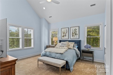 This recently built modern farmhouse (2024) still looks brand on Granada Farms Country Club in North Carolina - for sale on GolfHomes.com, golf home, golf lot