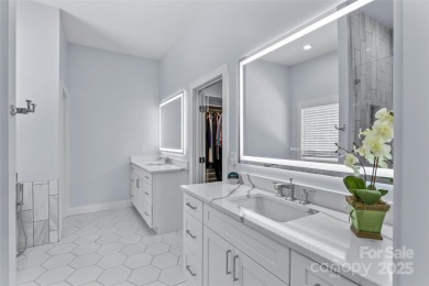 This recently built modern farmhouse (2024) still looks brand on Granada Farms Country Club in North Carolina - for sale on GolfHomes.com, golf home, golf lot