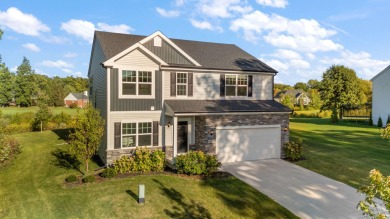 Step into suburban elegance in this 4-year-old home, perfectly on The Course at Aberdeen in Indiana - for sale on GolfHomes.com, golf home, golf lot