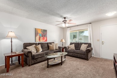 Enjoy comfortable and low-maintenance living in this delightful on Sun City Lakes West and East in Arizona - for sale on GolfHomes.com, golf home, golf lot