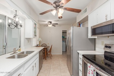 Enjoy comfortable and low-maintenance living in this delightful on Sun City Lakes West and East in Arizona - for sale on GolfHomes.com, golf home, golf lot