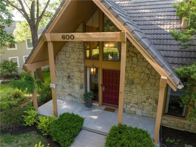 Sip coffee from your EXPANSIVE BACK PORCH overlooking one of on Blue Hills Country Club in Missouri - for sale on GolfHomes.com, golf home, golf lot