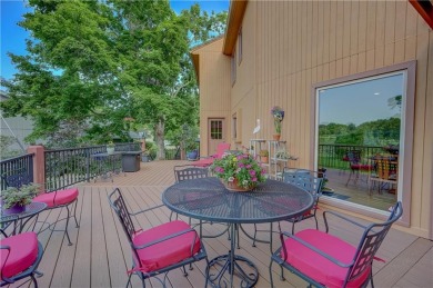 Sip coffee from your EXPANSIVE BACK PORCH overlooking one of on Blue Hills Country Club in Missouri - for sale on GolfHomes.com, golf home, golf lot