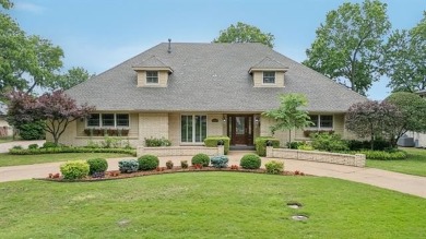 Spacious Golf Course Living with Poolside Charm. Nestled along on Indian Springs Country Club in Oklahoma - for sale on GolfHomes.com, golf home, golf lot