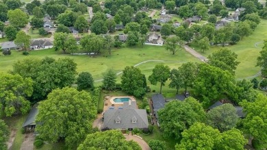 Spacious Golf Course Living with Poolside Charm. Nestled along on Indian Springs Country Club in Oklahoma - for sale on GolfHomes.com, golf home, golf lot